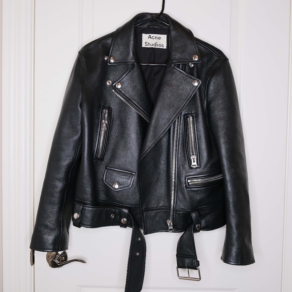 Acne Studios Jackets & Blazers - Acne Studios Merlyn Black Leather Jacket Size 2
